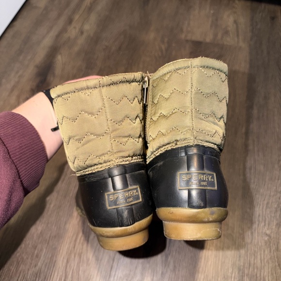 Sperry Black and Olive Winter Boots - Picture 4 of 7